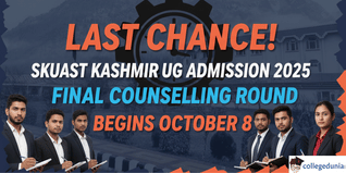 Last Chance! SKUAST Kashmir UG Admission 2025 Final Counselling Round Begins October 8